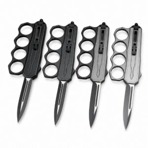 Los guantes de microtecnología saltan directamente al cuchillo Tiger OTF