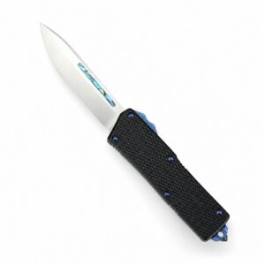 Cuchillo OTF con mango negro CobraTec Direct Jump edición especial